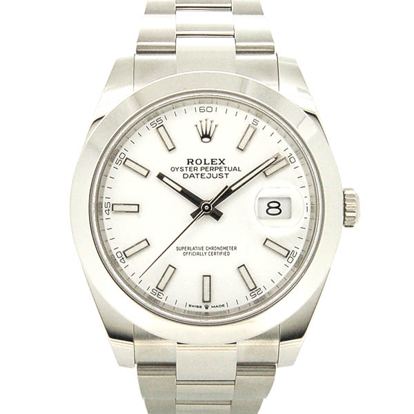 ロレックス　ROLEX　デイトジャスト41　126300　メンズ　ホワイト　国内正規品　未使用品