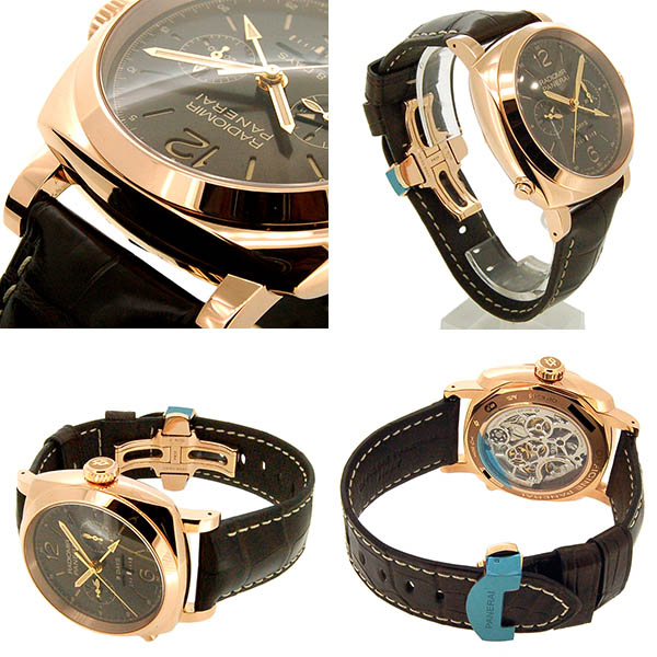 パネライ PANERAI ラジオミール1940 クロノ モノプルサンテ 8デイズ GMT PAM00502 45mm 18KPG 手巻き 世界300本限定 未使用品