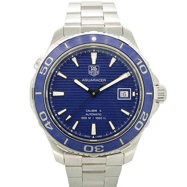 タグホイヤー　TAG HEUER　アクアレーサー　WAK2111.BA0830　41mm　ブルー　USED　中古