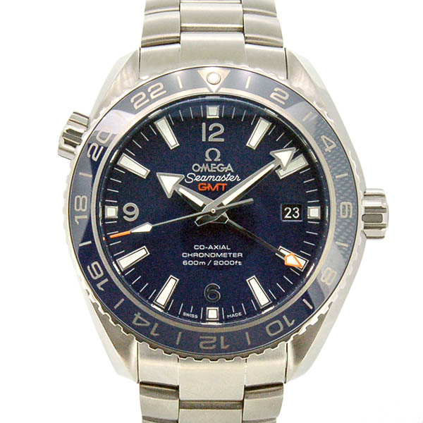オメガ OMEGA シーマスター プラネットオーシャン 600M GMT 232.90.44.22.03.001 43.5mm チタン ブルー 未使用品