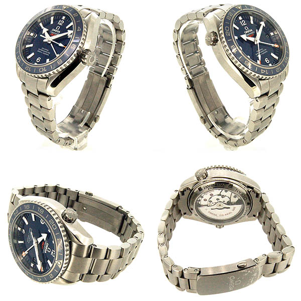 オメガ OMEGA シーマスター プラネットオーシャン 600M GMT 232.90.44.22.03.001 43.5mm チタン ブルー 未使用品