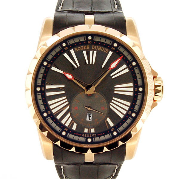 ロジェ・デュブイ　ROGER DUBUIS　エクスカリバー45　DBEX0566　18KPG　グレー　USED　中古