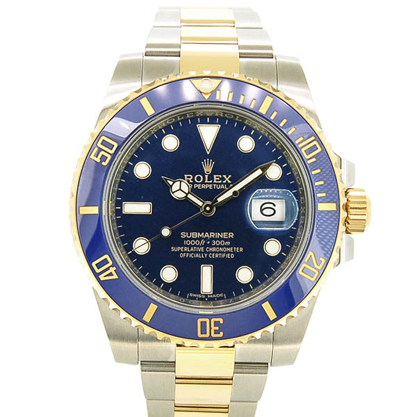 ロレックス　ROLEX　サブマリーナ　コンビ　Ref.116613LB　ブルー　SS×YG　ランダム番　USED　中古