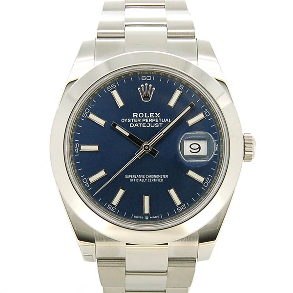 ロレックス　ROLEX　デイトジャスト41　126300　メンズ　ブルー　国内正規品　未使用品