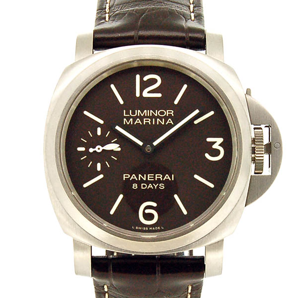 パネライ　PANERAI　ルミノールマリーナ 8デイズ チタニオ　PAM00564　チタン　44mm　手巻き　ブラウン　USED　中古
