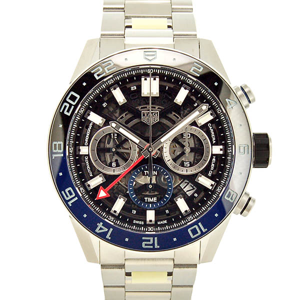タグホイヤー　TAG HEUER　カレラ　キャリバーホイヤー02　GMT　CBG2A1Z.BA0658　SS　45mm　新品アウトレット