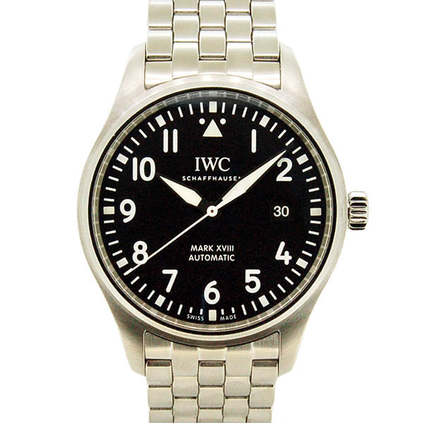 IWC　パイロットウォッチ　マーク18　IW327011　ブラック　40mm　USED　中古