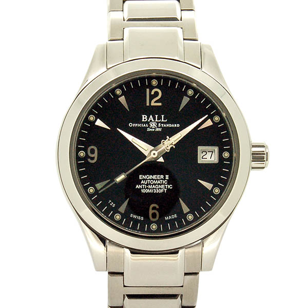 ボールウォッチ　BALL　エンジニアII  オハイオ　NM1026C　ブラック　SS　38mm　USED　中古