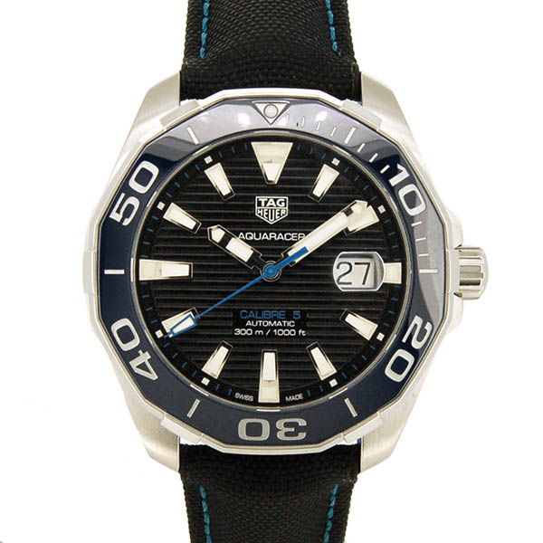 タグホイヤー　TAG HEUER　アクアレーサー キャリバー5　WAY201C.FC6395　43mm　ブラック　USED　中古