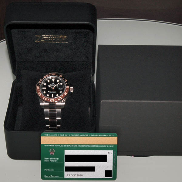 ロレックス ROLEX GMTマスター2 126711CHNR ブラウン/ブラックベゼル 40mm 国内正規品 USED 中古