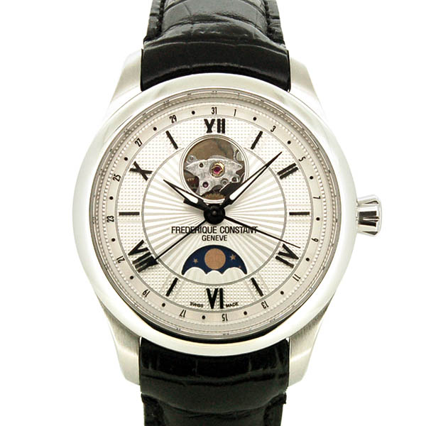 フレデリック・コンスタント　FREDERIQUE CONSTANT　マキシム ハートビート ムーンフェイズ　FC-335MS5M6　革ベルト　42mm　USED　中古