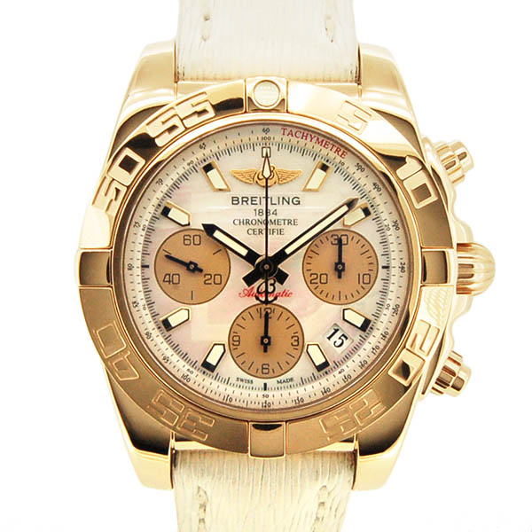 ブライトリング　BREITLING　クロノマット41　HB014012/A722　18KRG　41mm　自動巻　革ベルト　USED　中古