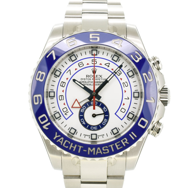 ロレックス　ROLEX　ヨットマスター2　116680　メンズ　SS　44mm　ホワイト　USED　中古