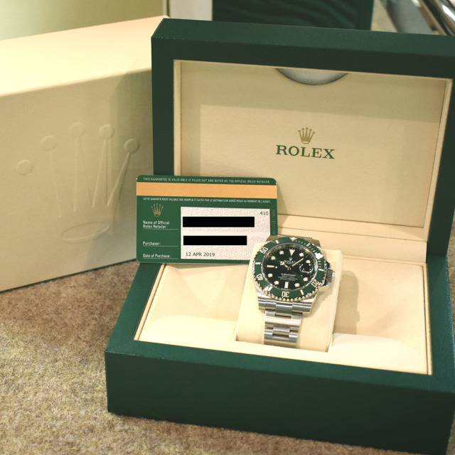 ROLEX グリーンサブマリーナ116610LV 箱 トケマー:ロレックス グリーン