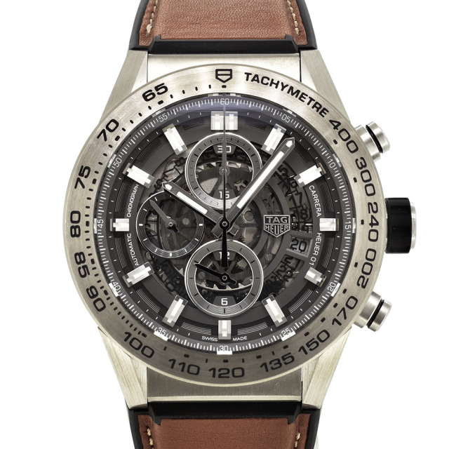 タグホイヤー　TAG HEUER　カレラ クロノグラフ キャリバー ホイヤー01 グレーファントム　CAR2A8A.FT6072　チタン　45mm　国内正規品　未使用品
