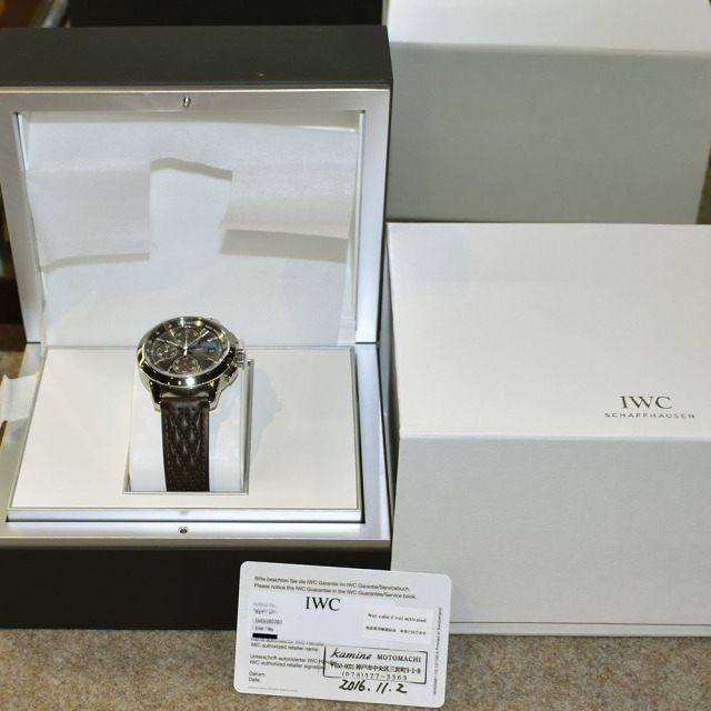 IWC インジュニア クロノグラフ ルドルフ・カラツィオラ IW380702 世界750本限定 42mm グレー 未使用品