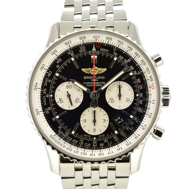 ブライトリング BREITLING ナビタイマー01 A022B01NP 自動巻 ブラック SS 43mm USED 中古