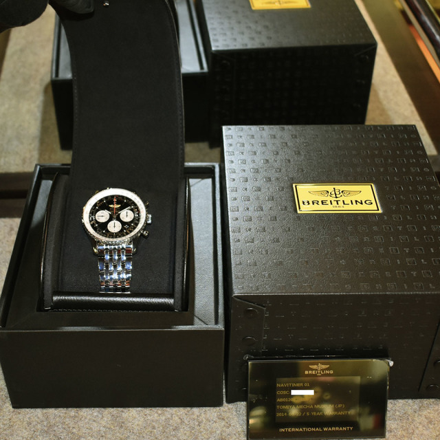 ブライトリング BREITLING ナビタイマー01 A022B01NP 自動巻 ブラック SS 43mm USED 中古