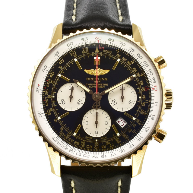 ブライトリング　BREITLING　ナビタイマー01 リミテッド　R232B49KBA　18Kレッドゴールド　ブラック　世界200本限定　USED　中古