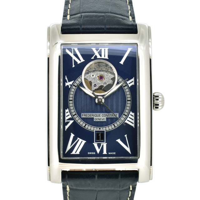 フレデリック・コンスタント　FREDERIQUE CONSTANT　カレ ハートビート　FC-315DNS4C26　革ベルト　ブルー　USED　中古