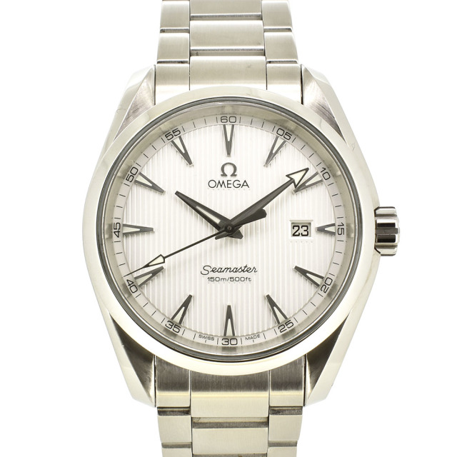 オメガ　OMEGA　シーマスター　アクアテラ　231.10.39.61.02.001　メンズ　38.5mm　SS　シルバータペストリー　クォーツ　USED　中古