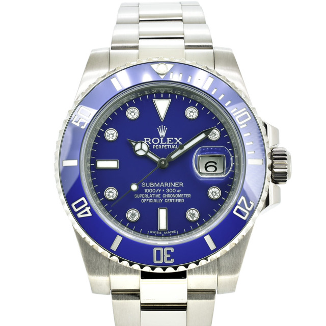 ロレックス　ROLEX　サブマリーナデイト　116619GLB　ホワイトゴールド　8Pダイヤ　ランダム番　USED　中古