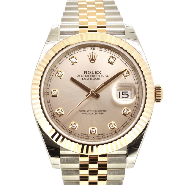 ロレックス ROLEX デイトジャスト41 126331G 10Pダイヤ サンダスト 未使用品
