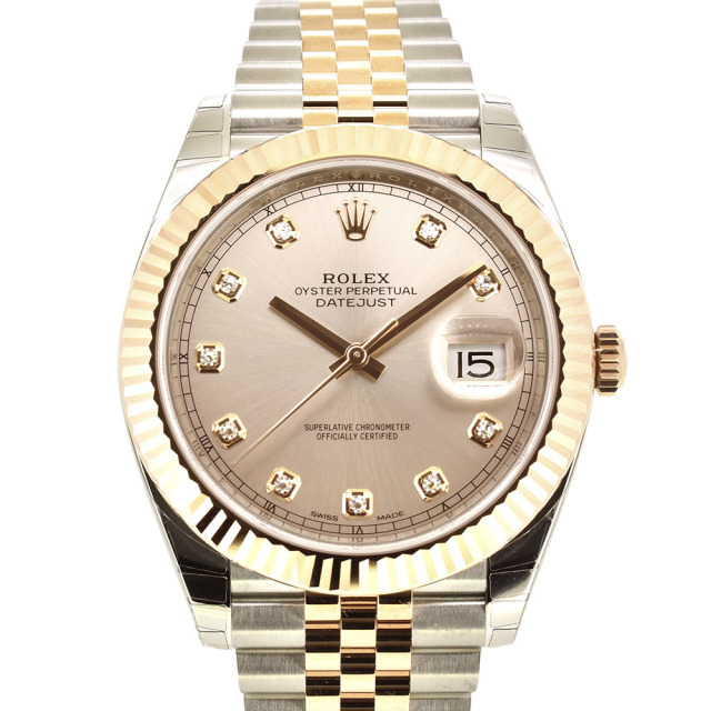 ロレックス　ROLEX　デイトジャスト41　126331G　10Pダイヤ　サンダスト　未使用品