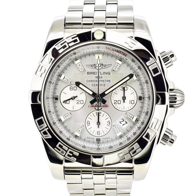 ブライトリング　BREITLING　クロノマット44　A011G86PA　グレーパールダイヤモンド　USED　中古