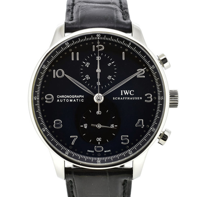 IWC　ポルトギーゼ　クロノグラフ　IW371447　ブラック　41mm　USED　中古