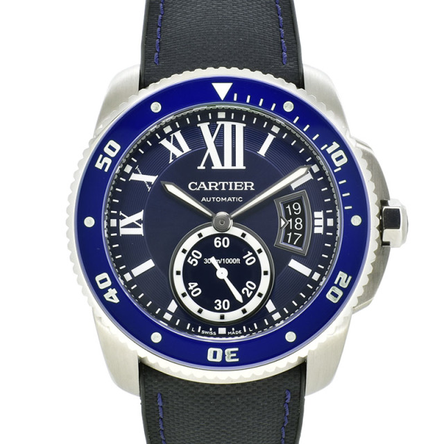 カルティエ　CARTIER　カリブル ドゥ カルティエ ダイバー　WSCA0010　ブルー　42mm　USED　中古