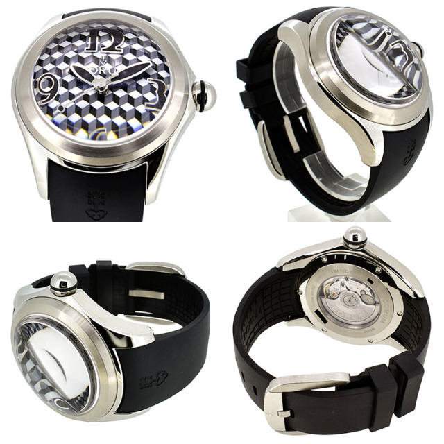 コルム CORUM バブル 47 キュビズム リミテッド 082.310.20/0371 VA01 47mm SS 自動巻き ラバー 世界88本限定 未使用品