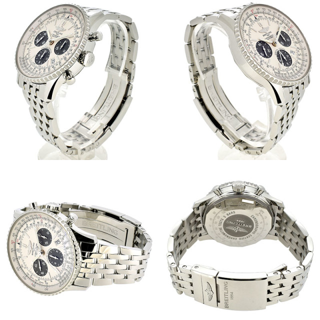 ブライトリング BREITLING ナビタイマー01 シルバーグレイ A022G26NP 日本限定 自動巻 SS 43mm USED 中古