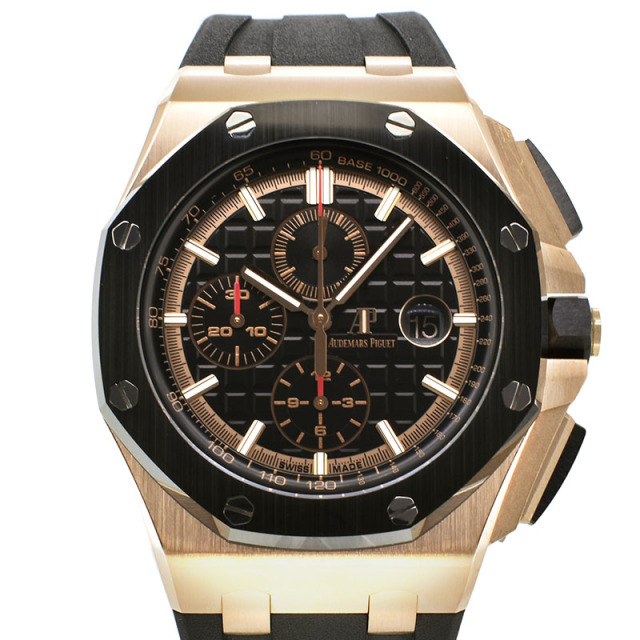 オーデマ・ピゲ　AUDEMARS PIGUET　ロイヤルオーク　オフショア　クロノグラフ　26401RO.OO.A002CA.02　18KPG　44mm　ブラック　USED　中古