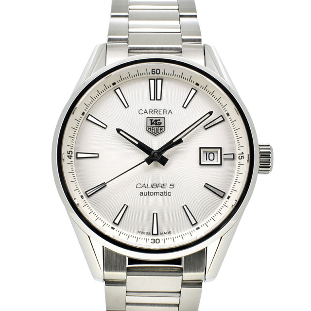 タグホイヤー　TAG HEUER　カレラ　キャリバー5　WAR211B.BA0782　SS　シルバー　39mm　USED　中古