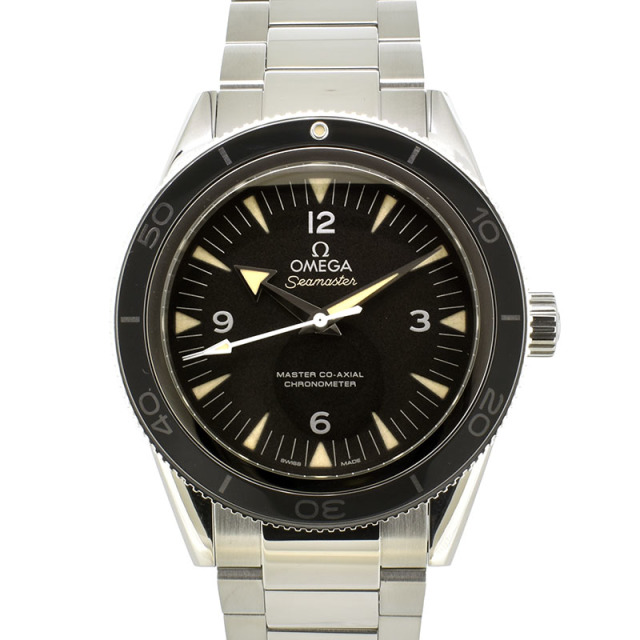 オメガ　OMEGA　シーマスター300　マスターコーアクシャル　233.30.41.21.01.001　SS　ブラック　41mm　USED　中古