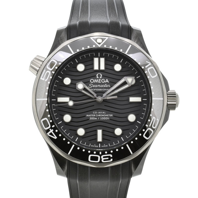 オメガ　OMEGA　シーマスター ダイバー 300m コーアクシャル マスタークロノメーター　210.92.44.20.01.001　ブラック　43.5mm　セラミック　ラバーベルト　新品アウトレット