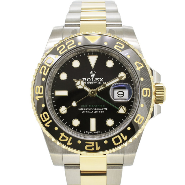 ロレックス　ROLEX　GMTマスター2　コンビ　Ref.116713LN　ブラック　SS×YG　国内正規　未使用品