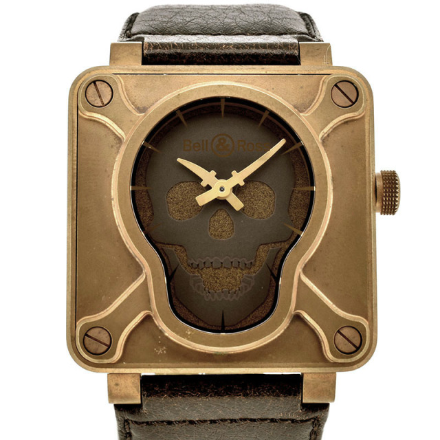 ベル＆ロス　BELL＆ROSS　スカル ブロンズ　BR01-92-SKULL-BR　世界500本限定　46mm　USED　中古