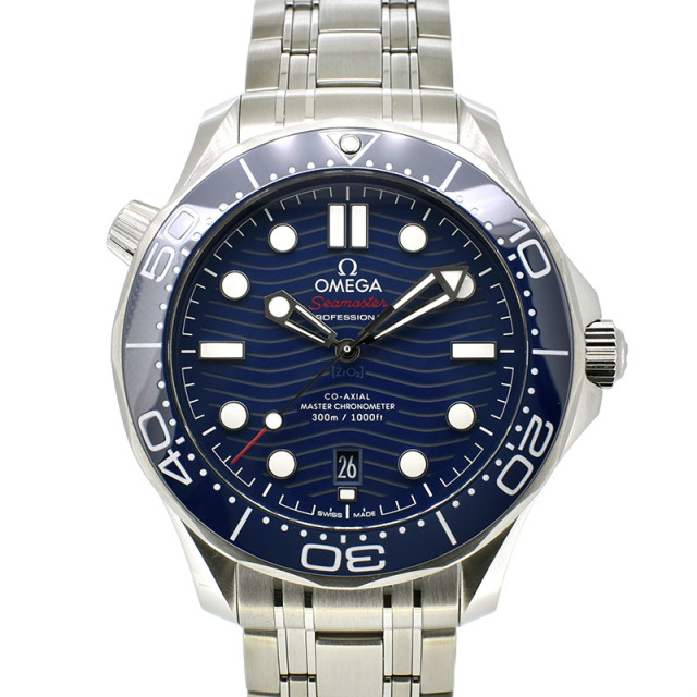オメガ　OMEGA　シーマスター300　コーアクシャル　マスタークロノメーター　210.30.42.20.03.001　ブルー　42mm　未使用品