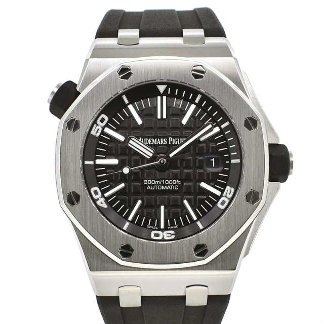 オーデマ・ピゲ　AUDEMARS PIGUET　ロイヤルオーク　オフショアダイバー　15703ST.OO.A002CA.01　ブラック　SS　42mm　USED　中古
