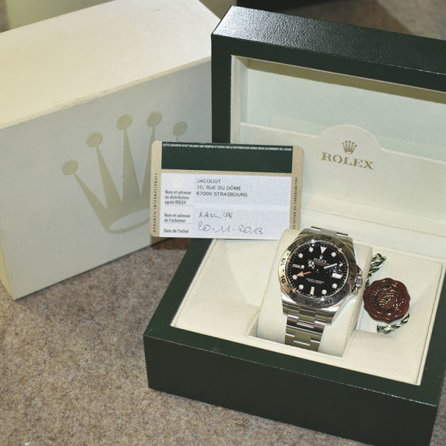 ロレックス ROLEX エクスプローラー2 Ref.216570 ブラック ランダム番 USED 中古