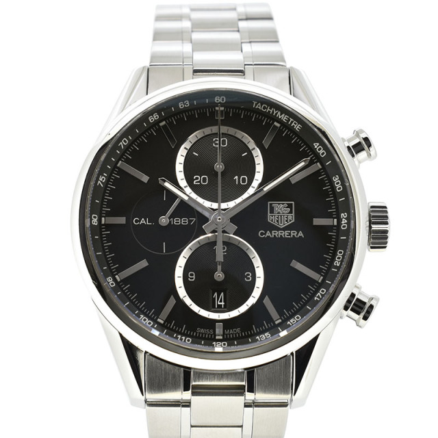 タグホイヤー　TAG HEUER　カレラクロノ キャリバー1887　CAR2110.BA0720　41mm　SS　ブラック　自動巻　USED　中古