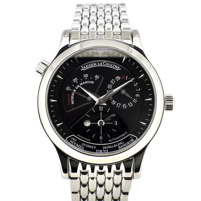 ジャガールクルト Jaeger LeCoultre マスタージオグラフィーク Q1428170 ブラック 38mm SS USED 中古