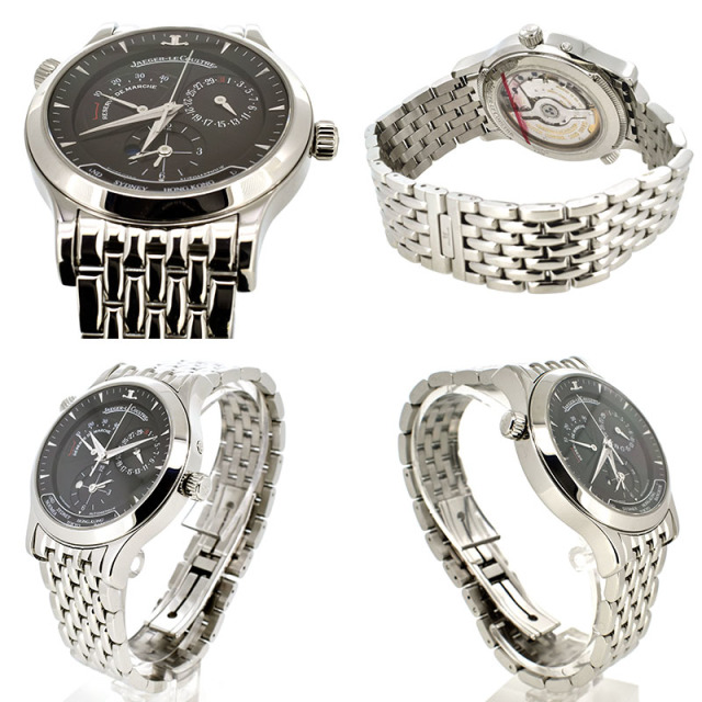 ジャガールクルト Jaeger LeCoultre マスタージオグラフィーク Q1428170 ブラック 38mm SS USED 中古