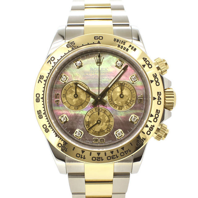ロレックス　ROLEX　デイトナ　Ref.116503NG　18KYG×SS　ブラックシェル　8Pダイヤ　ランダム番　USED　中古
