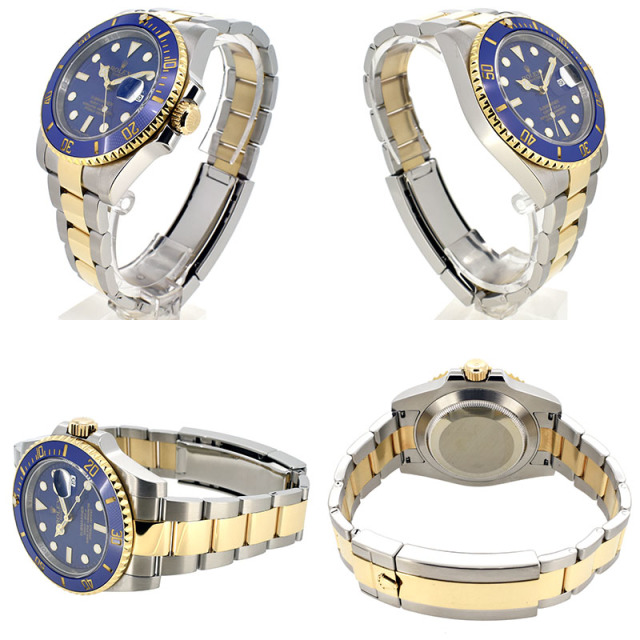 ロレックス ROLEX サブマリーナ デイト Ref.116613LB ランダム番 マットブルー(つや無し) SS×YG 40mm USED 中古