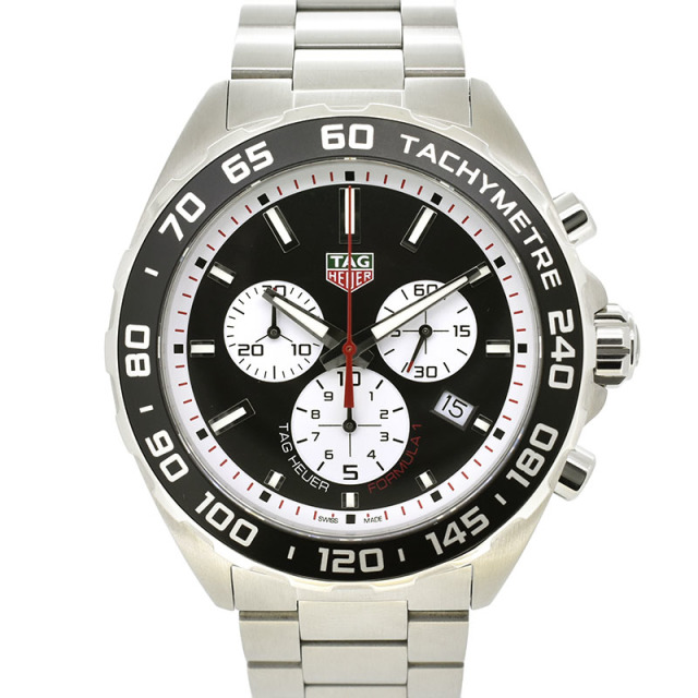 タグホイヤー　TAG HEUER　フォーミュラ1　クロノグラフ　CAZ101E.BA0842　クォーツ　ブラック　43mm　USED　中古