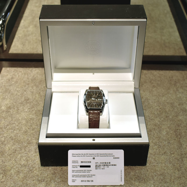 IWC ダヴィンチ ビッグデイト IW452306 35.6×42.5mm 革ベルト USED 中古