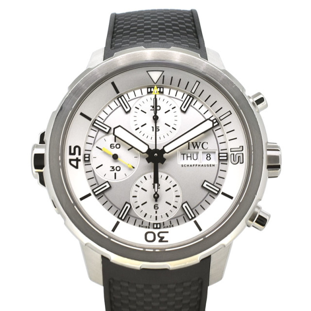 IWC　アクアタイマー　クロノグラフ　IW376801　シルバー　ラバー　SS　44mm　USED　中古